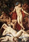Midas and Bacchus [detail 1] by Nicolas Poussin